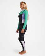 Womens 3/2Mm Salty Dayz Chest Zip Wetsuit
