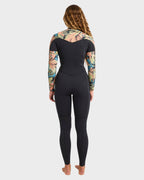 Womens 3/2Mm Salty Dayz Chest Zip Wetsuit
