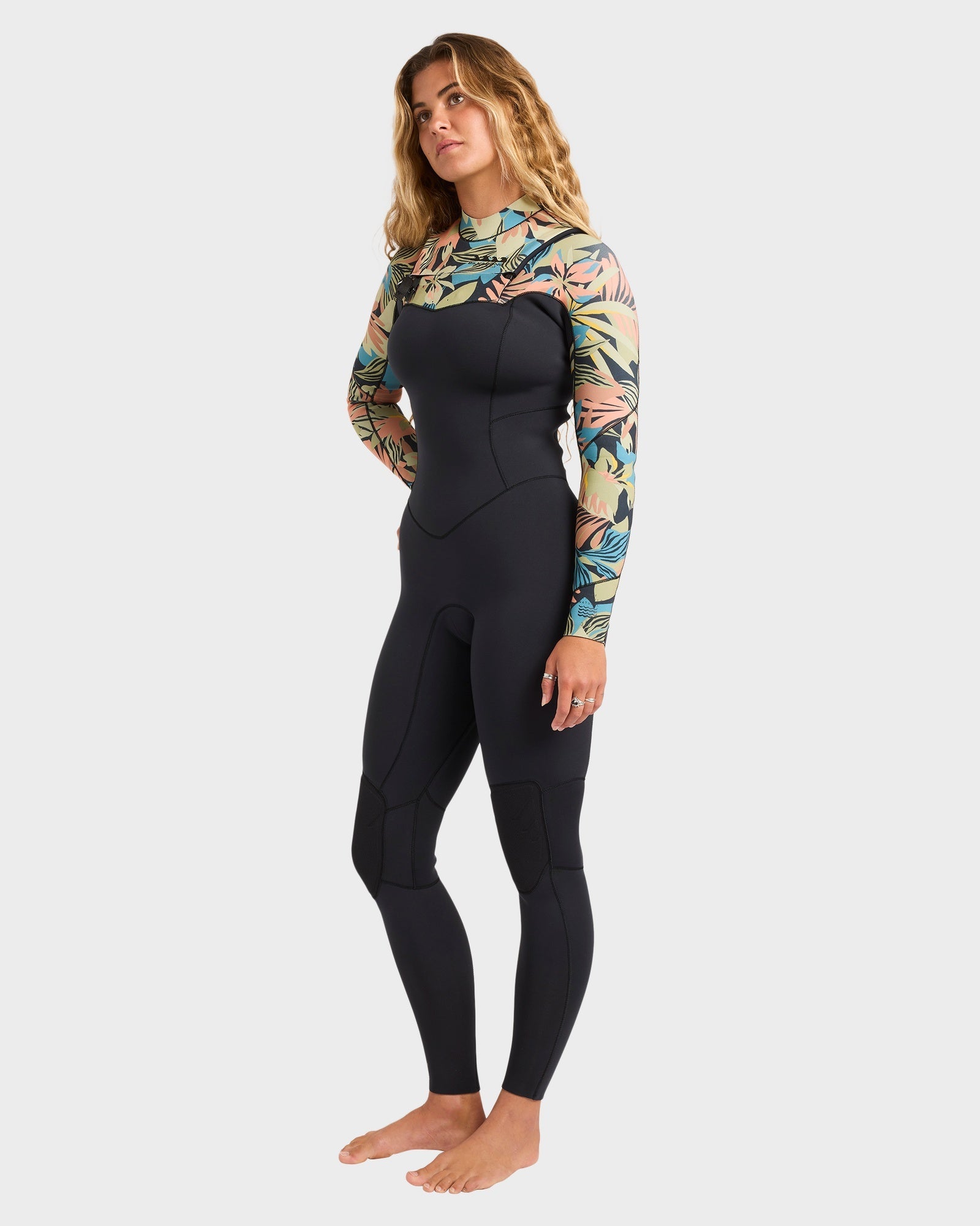 Womens 3/2Mm Salty Dayz Chest Zip Wetsuit
