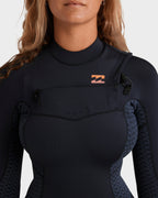 Womens 4/3mm Synergy Natural GBS Chest Zip Long Sleeve Fullsuit
