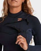 Womens 4/3mm Synergy Natural GBS Chest Zip Long Sleeve Fullsuit
