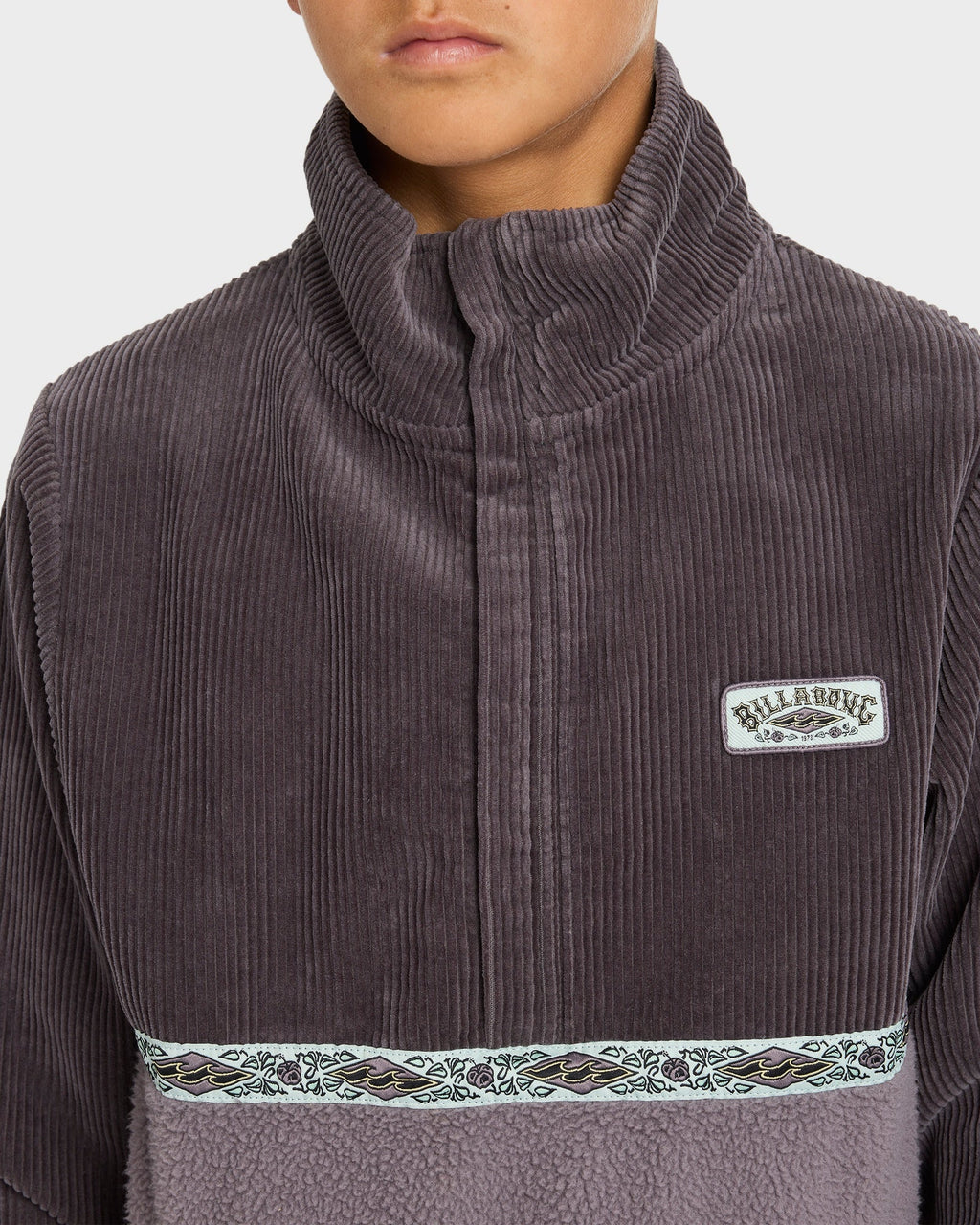 Boys 8-16 Space Lobs Mock Neck Fleece Top