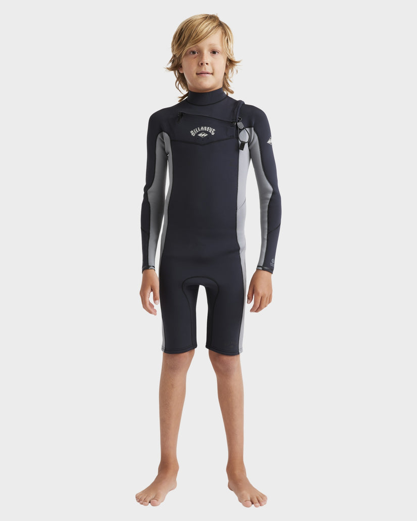 Boys 8-16 Absolute Natural Chest Zip Long Sleeve Springsuit