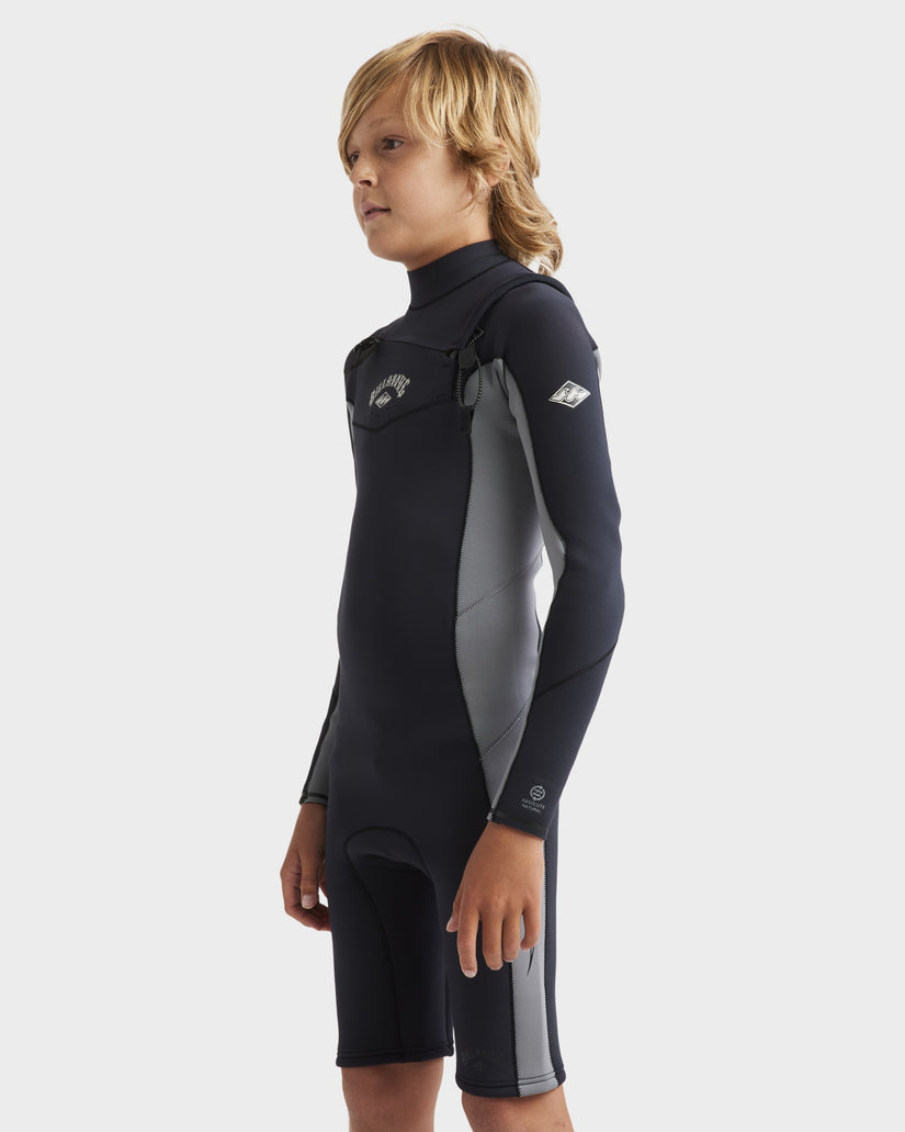 Boys 8-16 Absolute Natural Chest Zip Long Sleeve Springsuit