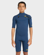 Boys 8-16 2/2Mm Absolute Natural Chest Zip Gbs Springsuit