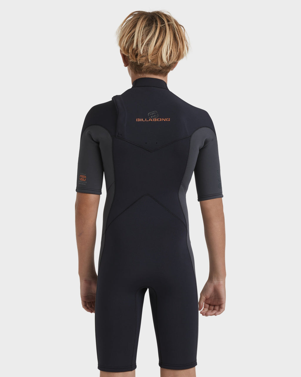 Boys 8-16 2/2Mm Absolute Natural Chest Zip Gbs Springsuit