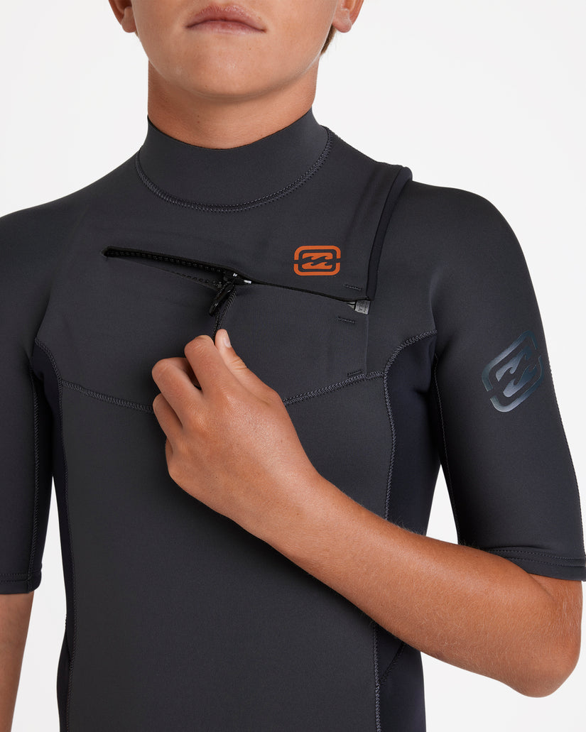 Boys 8-16 2/2mm Absolute Natural Chest Zip GBS Fullsuit