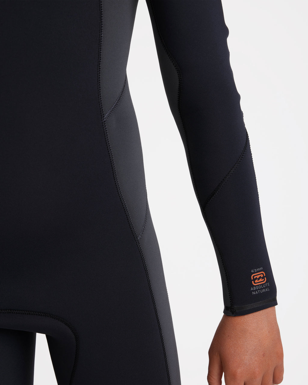 Boys 8-16 4/3mm Absolute Natural Chest Zip Steamer Wetsuit