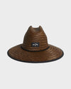 Mens Tides Print Straw Hat