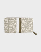Womens Zip Around Bi-Fold Wallet