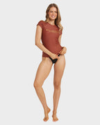 Womens Society Foil Short Sleeve Rash Vest