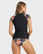 Womens Forever Folk Short Sleeve Rash Vest