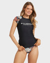 Womens Forever Folk Short Sleeve Rash Vest