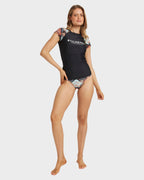 Womens Forever Folk Short Sleeve Rash Vest