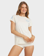 Womens Find Me Sundays Short Sleeve Rash Vest