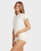 Womens Find Me Sundays Short Sleeve Rash Vest