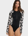 Womens By My Side Zip Bodysuit Rash Vest