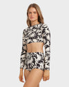Womens By My Side Cropped Rash Vest