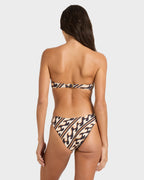 Womens Dark Wave Halter Bandeau Bikini Top