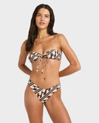 Womens Dark Wave Halter Bandeau Bikini Top