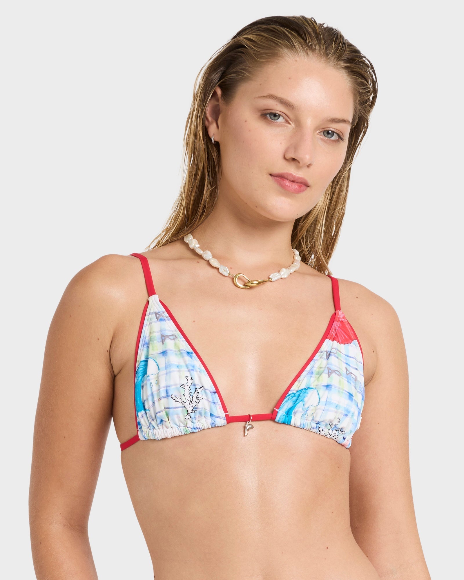 Womens Lottie Hall Triangle Bikini Top