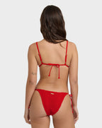 Womens Twisted Tides Mini Triangle Bikini Top