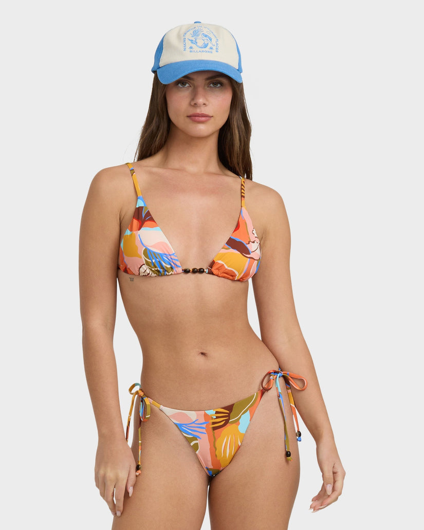 Womens Lei Daze Tall Slide Triangle Bikini Top