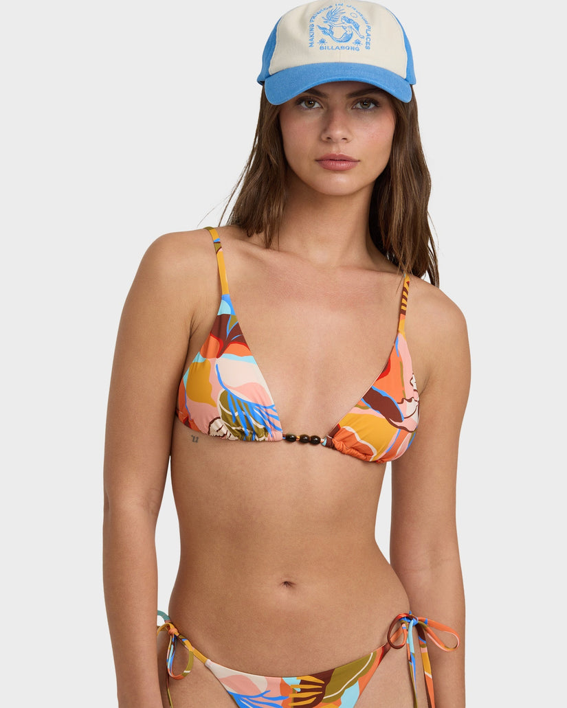 Womens Lei Daze Tall Slide Triangle Bikini Top