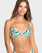 Womens All The Waves Tali Underwire Bikini Top
