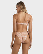 Womens Wave Check Reese Underwire Bikini Top