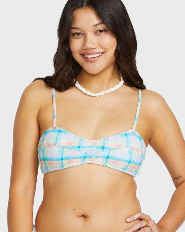 Womens Check The Waves Bikini Top