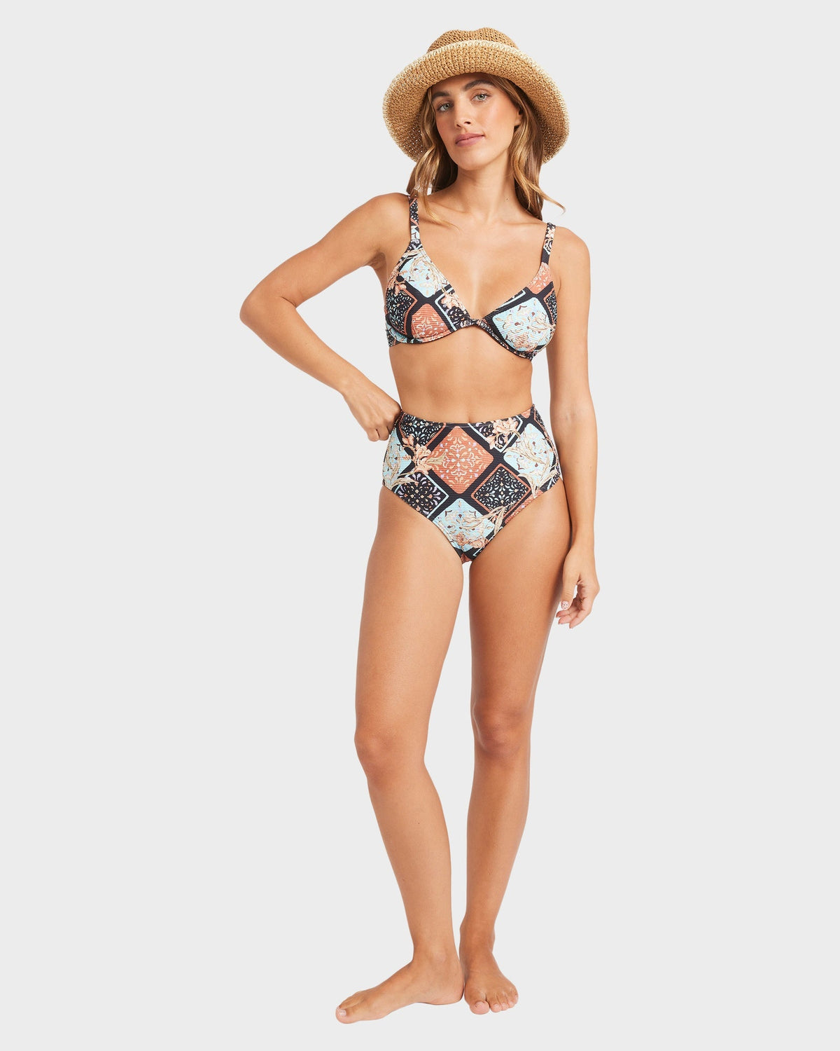 Womens Forever Folk Hi Retro Bikini Bottom