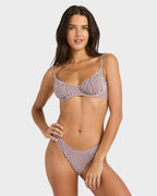 Womens Mini Wave Check Medium Bikini Bottom
