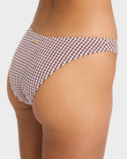 Womens Mini Wave Check Medium Bikini Bottom