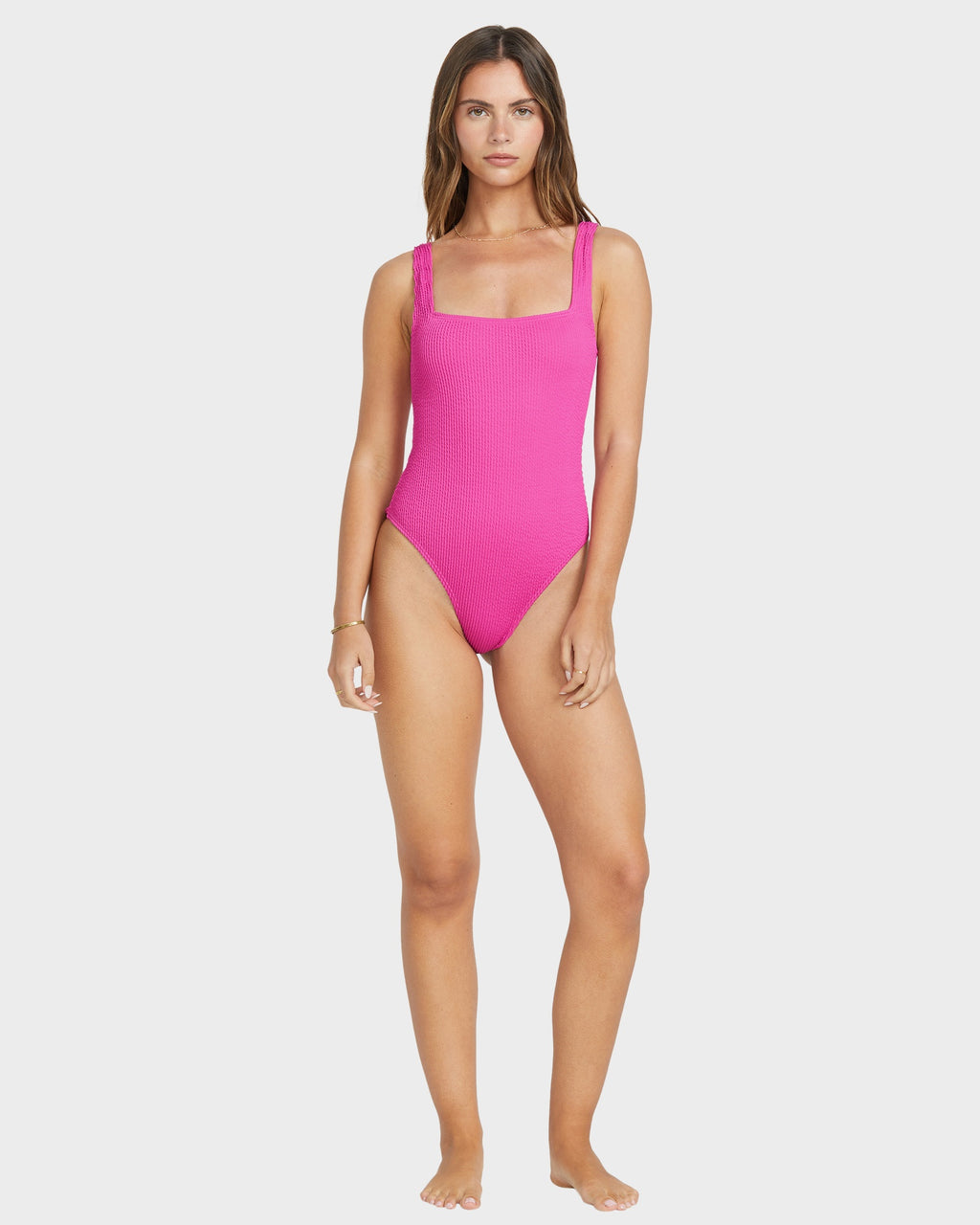 SUMMER HIGH SQ NECK 1PC