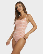 Womens Wave Check Mia One Piece Swimsuit