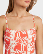 Womens Row Of Palms One Piece Swimsuit