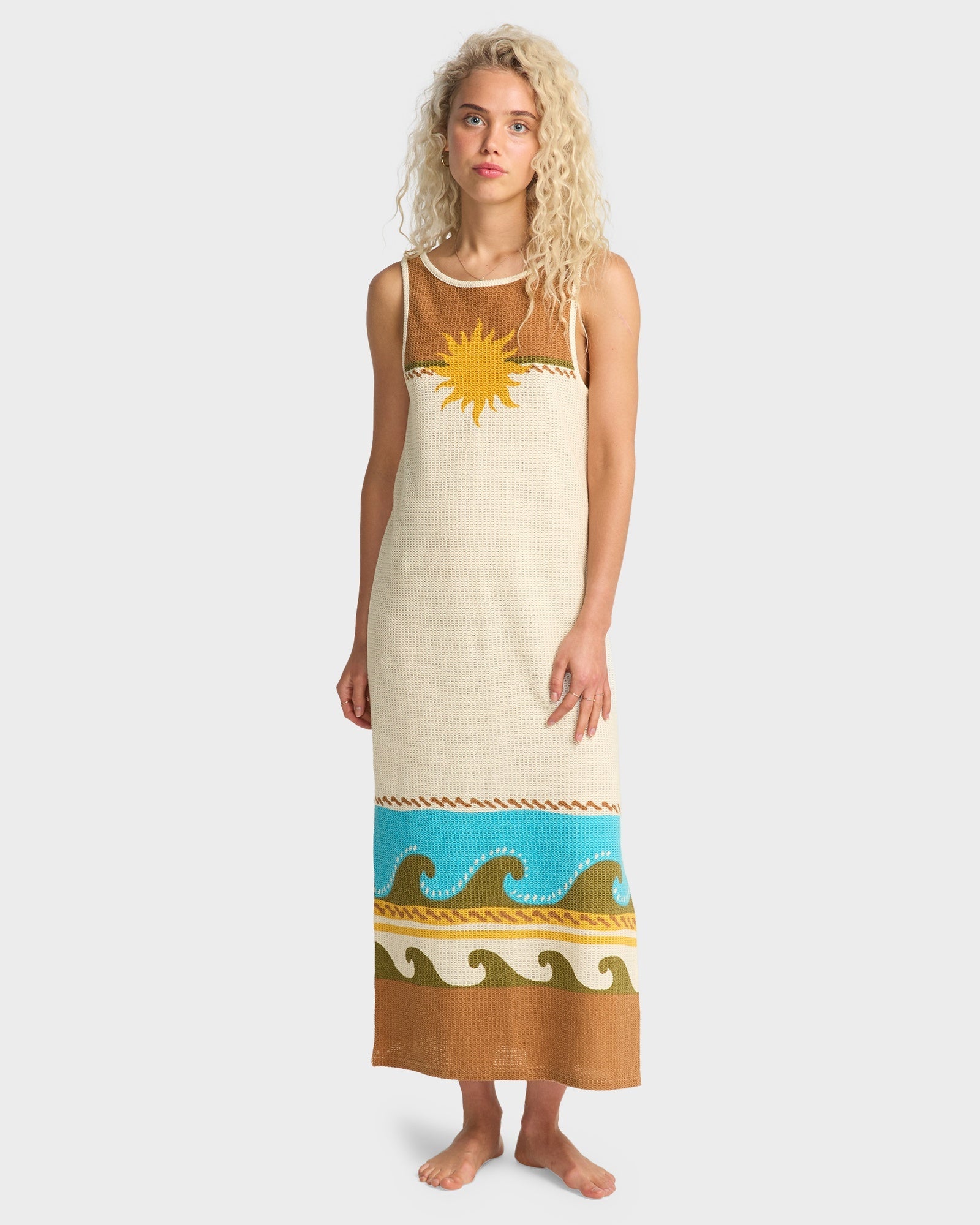 Womens Solar Babe Midi Dress