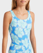 Girls 8-16 Happy Hibiscus Tank Surf Suit