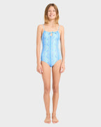 Girls 8-16 Happy Hibiscus One Piece Swimsuit