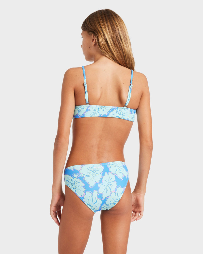 Girls 8-16 Happy Hibiscus Two Piece Swimsuit