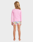 Girls 2-7 Sun Shift Long Sleeve Rash Vest Set