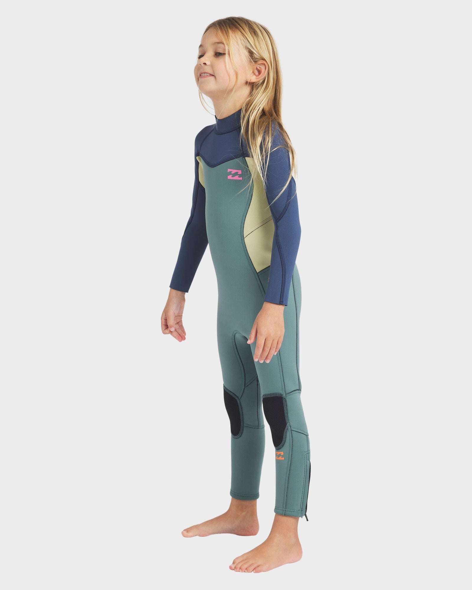 Toddlers 3/2Mm Synergy Back Zip Long Sleeve Fullsuit