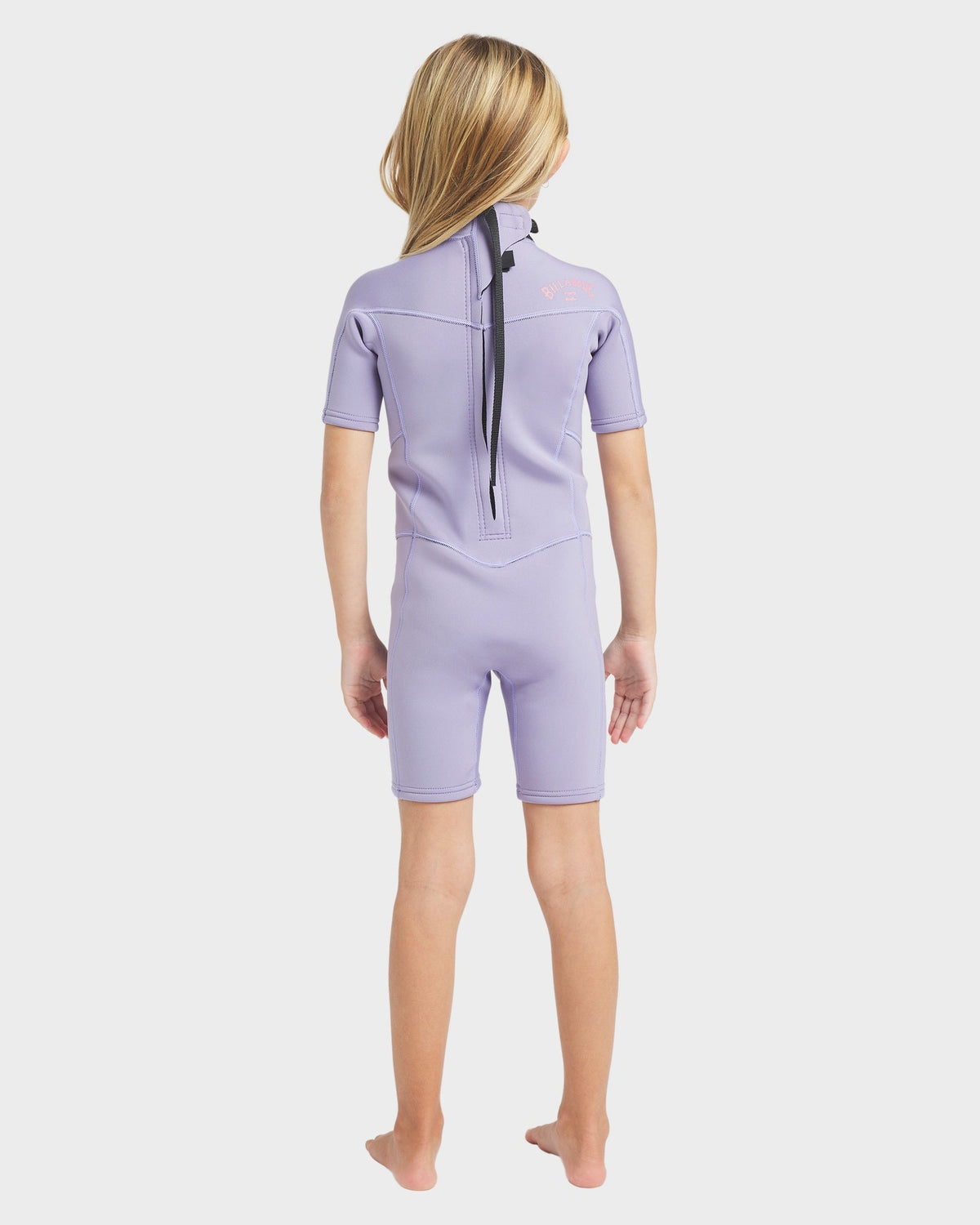 Toddlers 2/2Mm Synergy Back Zip Short Sleeve Springsuit