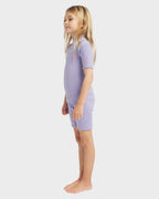 Toddlers 2/2Mm Synergy Back Zip Short Sleeve Springsuit