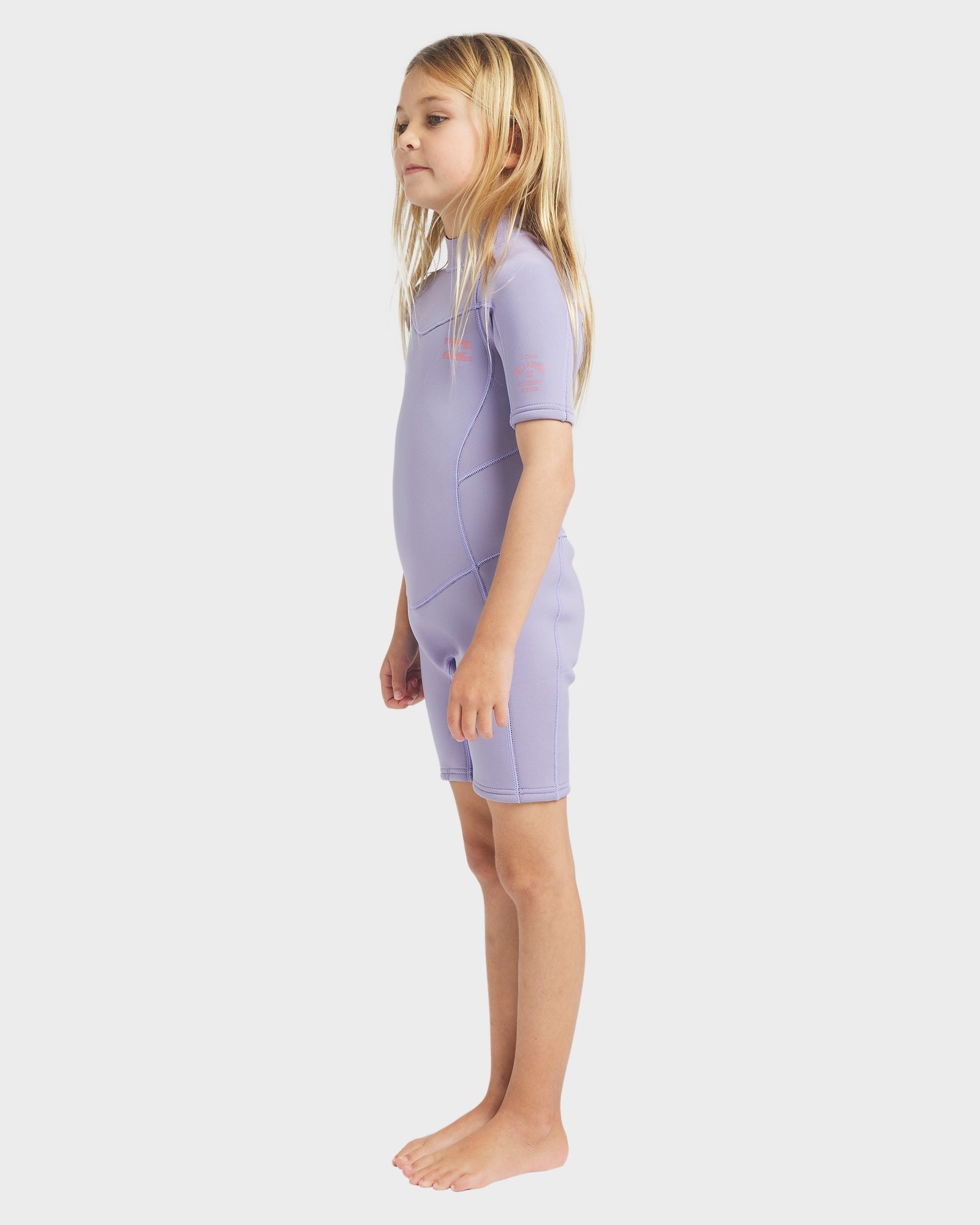 Toddlers 2/2Mm Synergy Back Zip Short Sleeve Springsuit