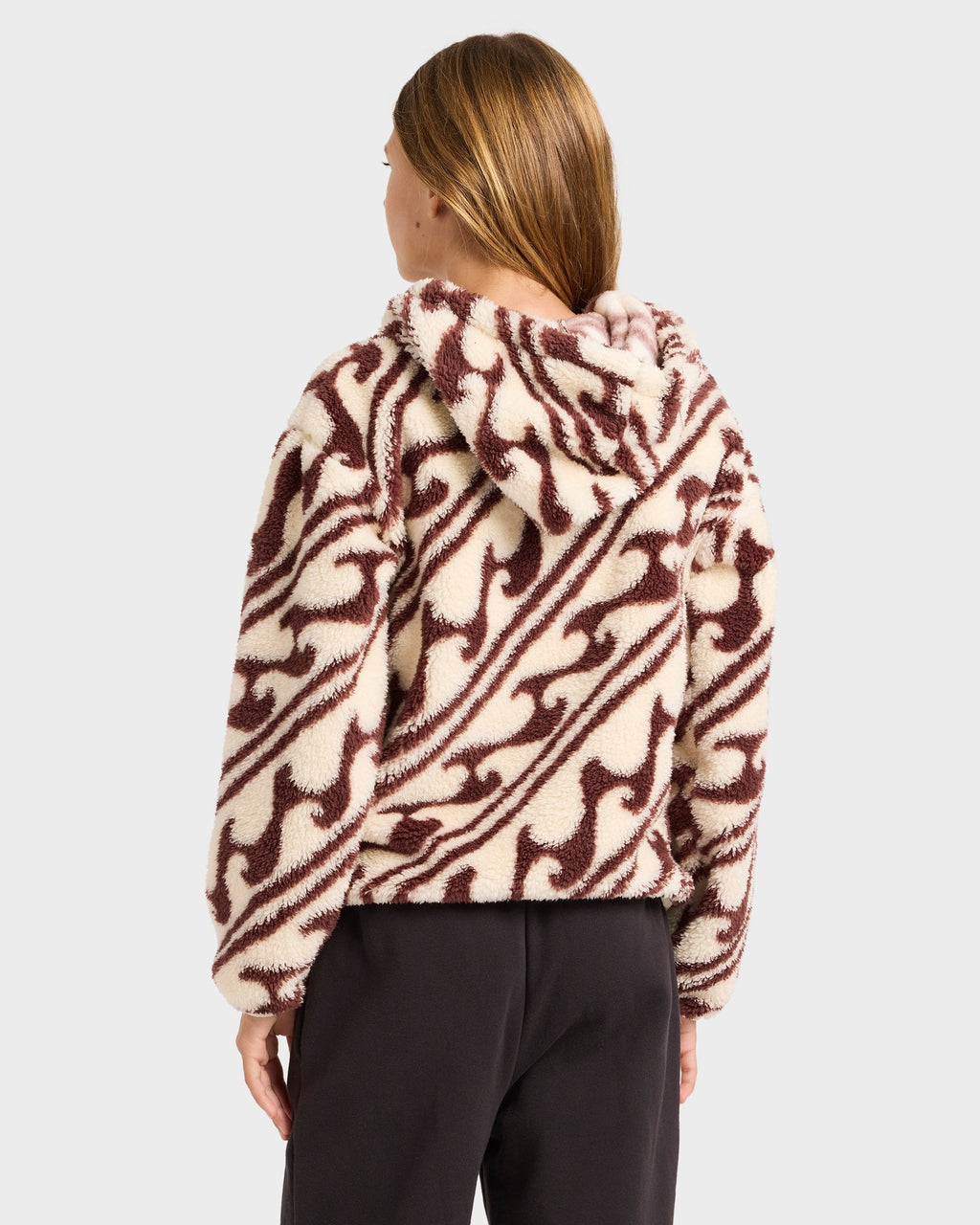 Girls 8-16 Dark Wave Half Zip Fleece Top