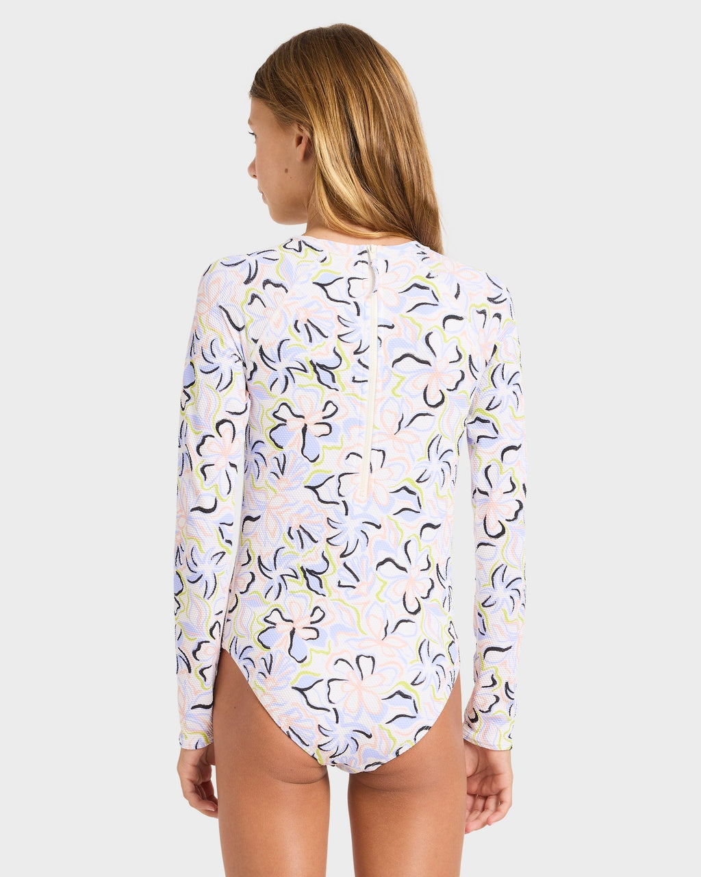Girls 6-16 Sea Of Love Long Sleeve Rashvest