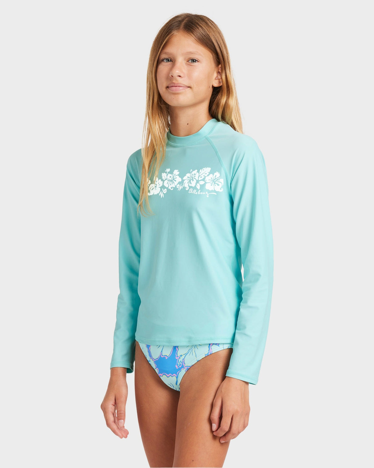 Girls 8-16 Heat Wave Long Sleeve Rash Vest