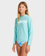 Girls 8-16 Heat Wave Long Sleeve Rash Vest